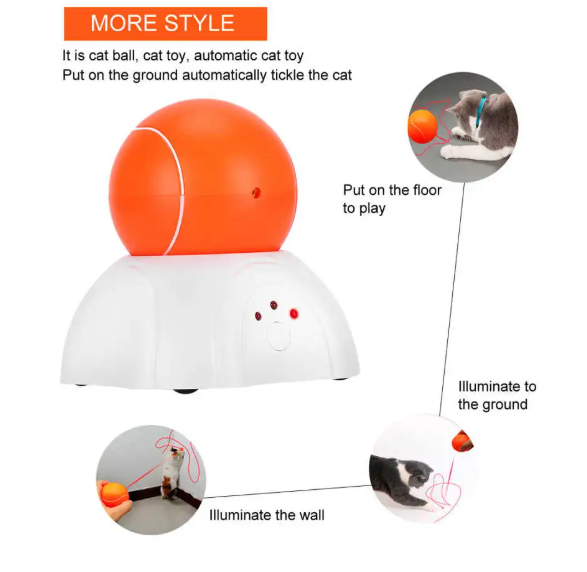 Spinning Laser Cat Toy: Endless Feline Fun