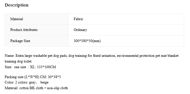 Lovable Large Pads for Easy Clean