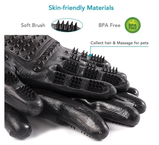 Easy Shedding Solution with Soft Pet Glove