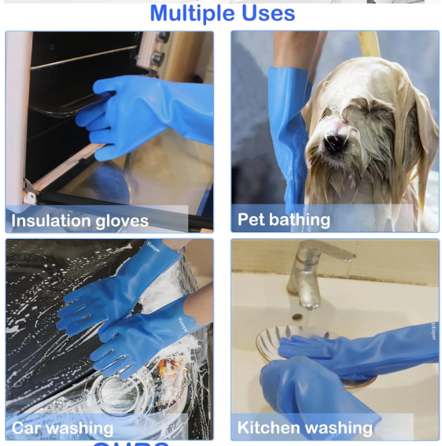 Easy-Clean Pet Grooming Gloves Joy