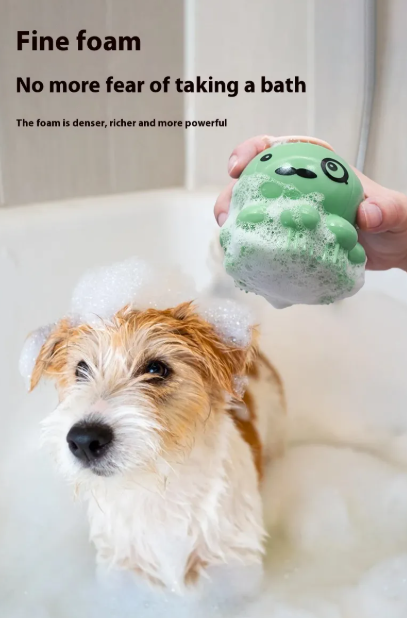 Fun Pet Bath Massage Silicone Comb