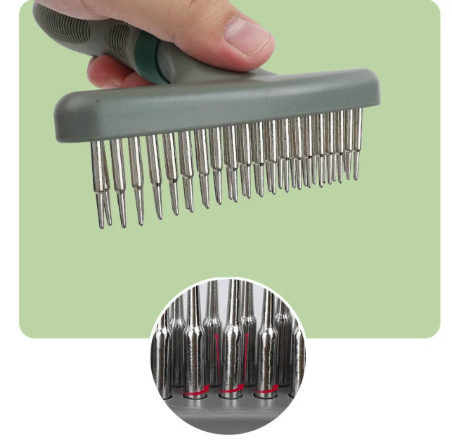 Gentle Double Row Pet Grooming Comb