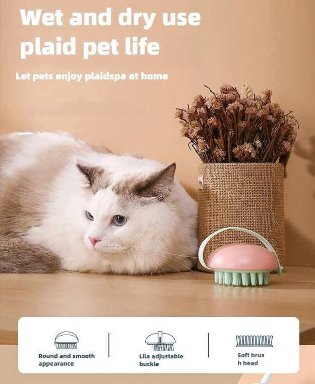 Happy Paws: Soft Silicone Pet Cleaning Brush