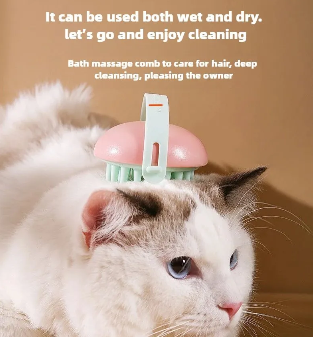 Happy Paws: Soft Silicone Pet Cleaning Brush
