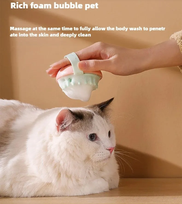Happy Paws: Soft Silicone Pet Cleaning Brush