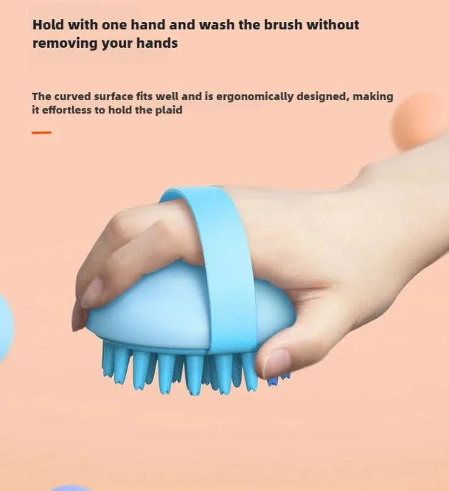 Happy Paws: Soft Silicone Pet Cleaning Brush