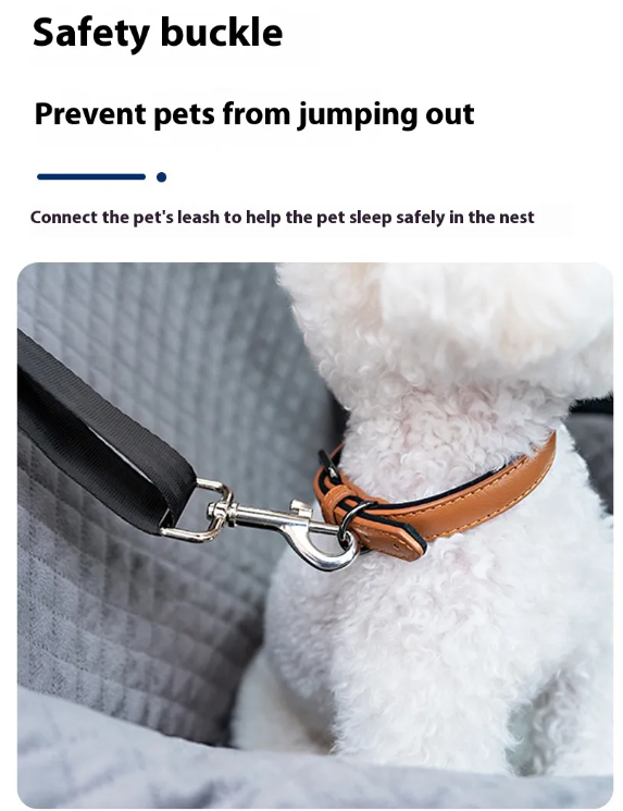 Cozy Car Seat Bed for Happy Pet Adventures