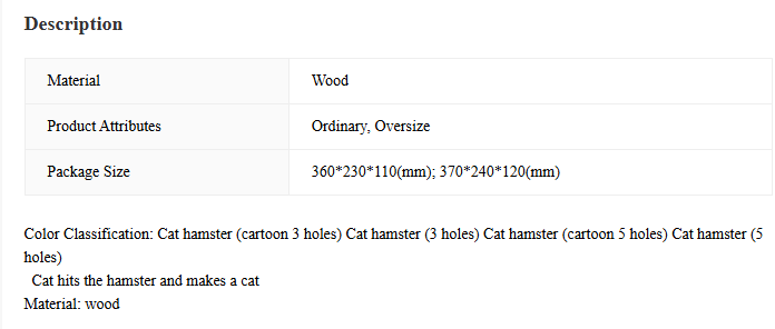 Interactive Wooden Toys for Kittens, Cats & Hamster