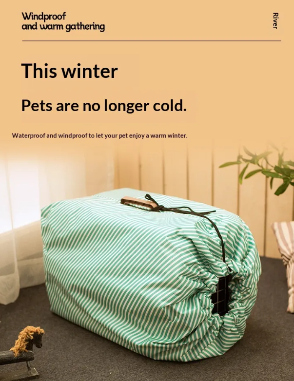 Keep Your Pet Warm with This Windproof Carrier Cover