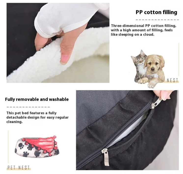Easy-Clean Pet Bed for Ultimate Comfort