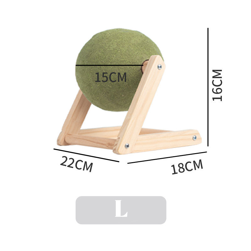 Irresistible Giant Catnip Ball Toy with Handy Holder