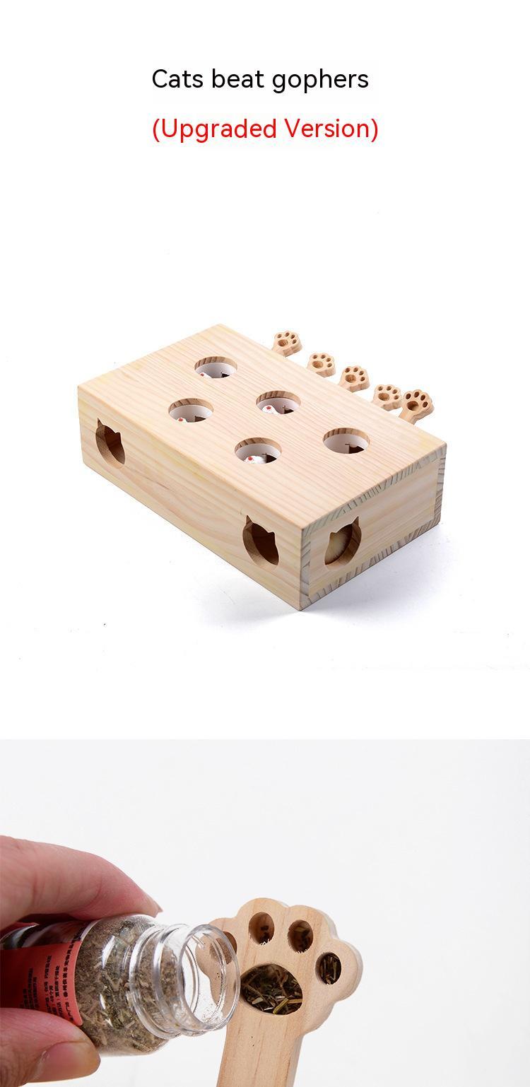 Giggle-Worthy Catnip Whac-A-Mole on Solid Wood