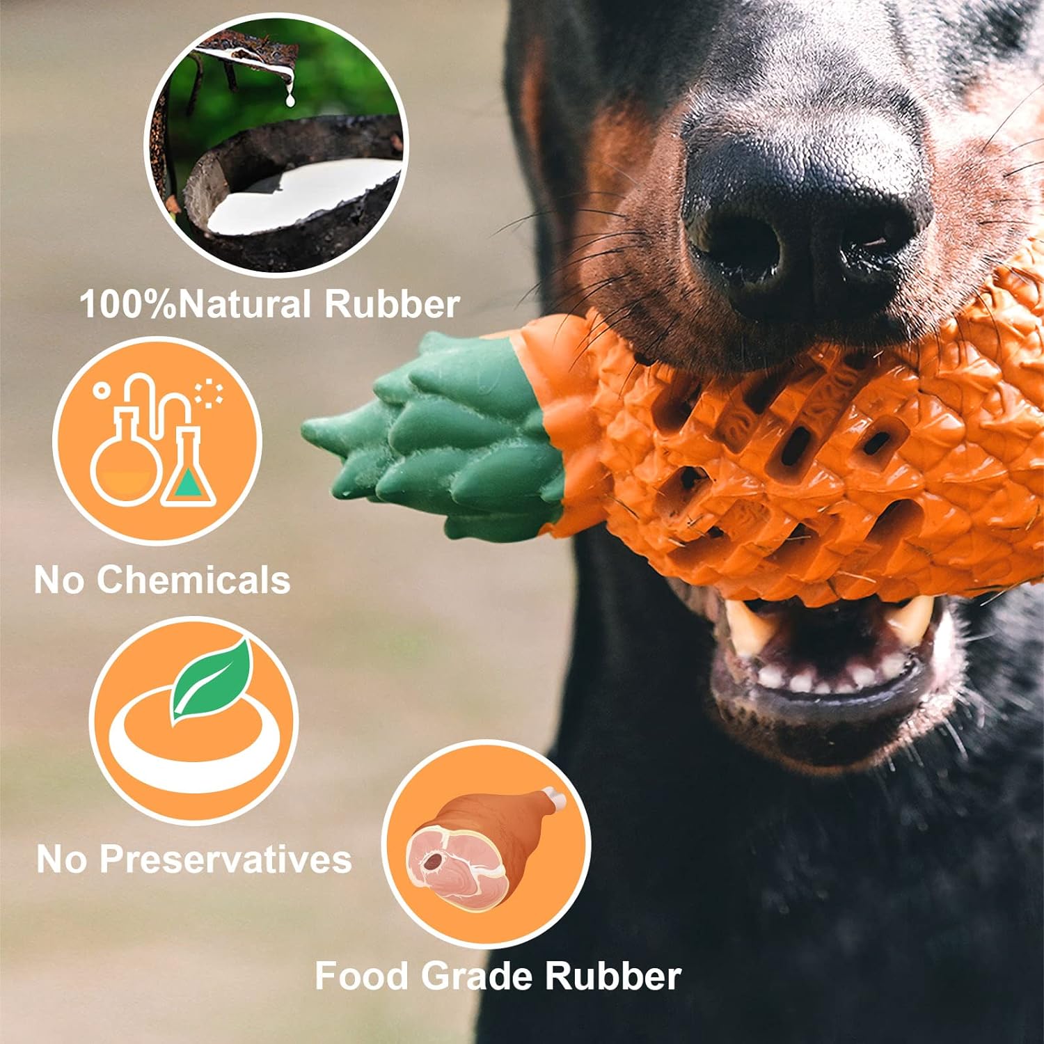 Pineapple Power Chew Toy for Tough Pups