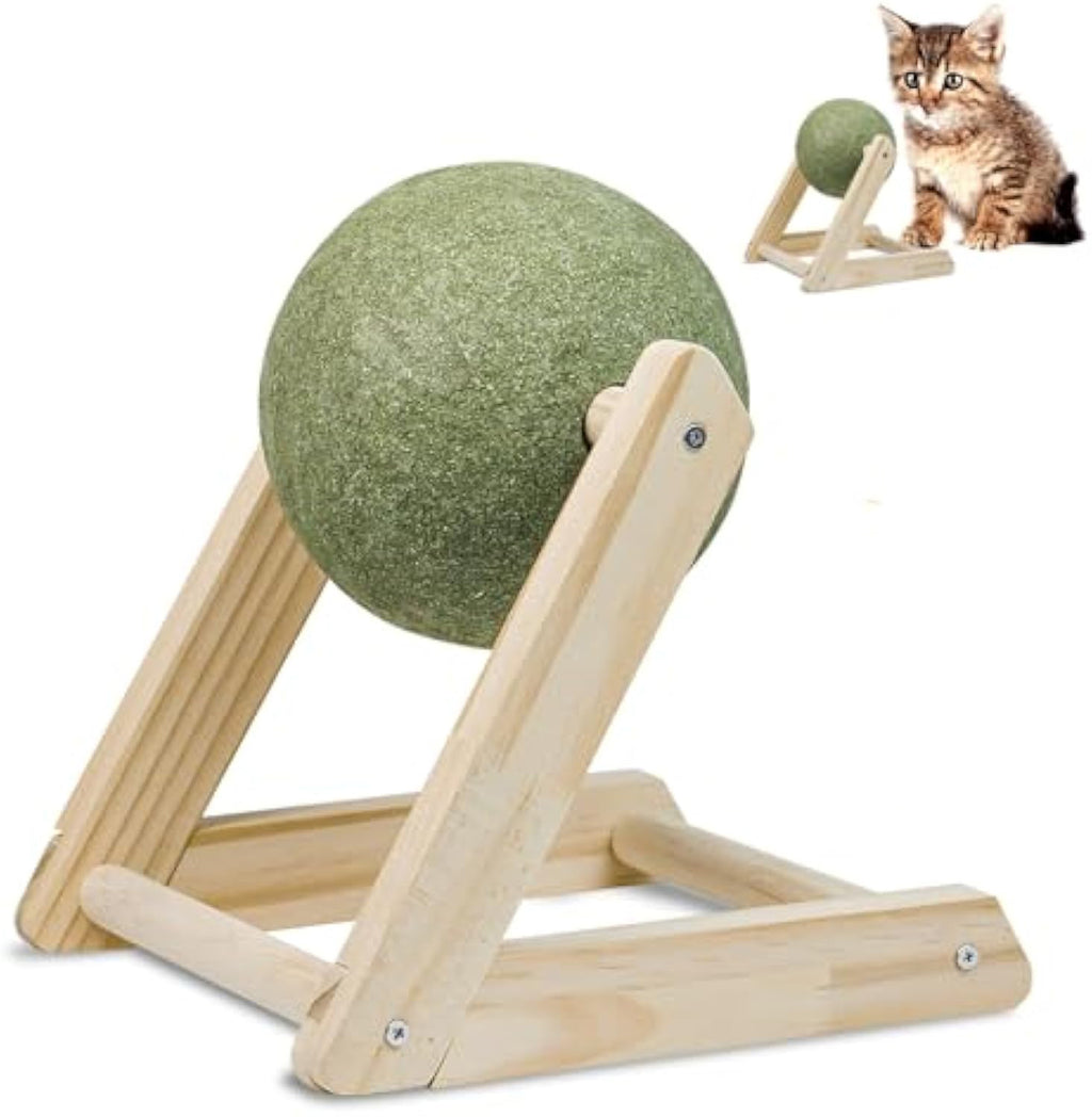 Irresistible Giant Catnip Ball Toy with Handy Holder