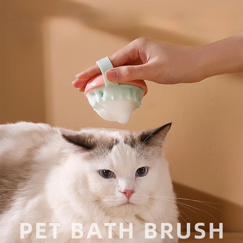 Happy Paws: Soft Silicone Pet Cleaning Brush