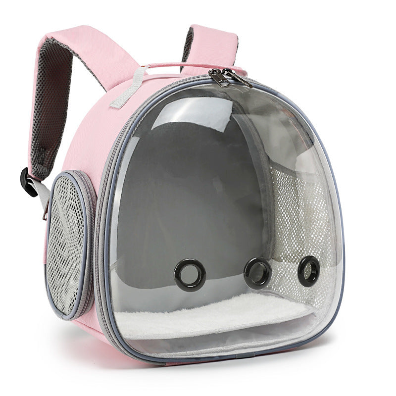 Pet Explorer Backpack: Transparent for Small Buddies!