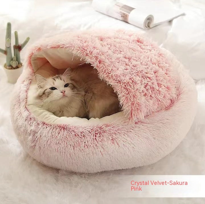 Snuggly 2-in-1 Winter Pet House Bed