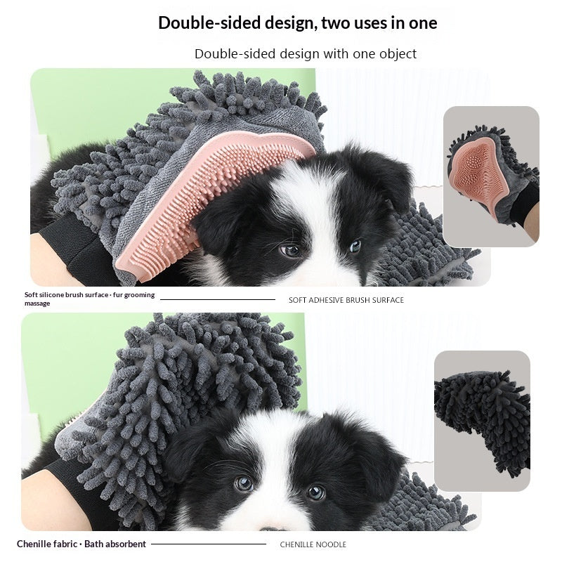 Make Bath Time Fun: Dual-Sided Pet Brush