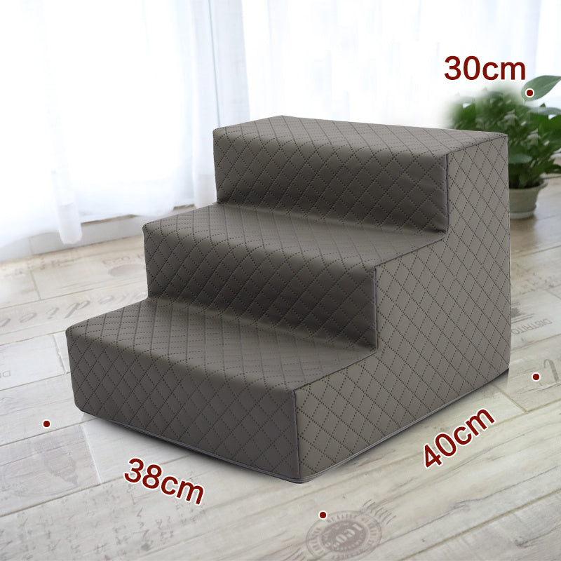 Pet Climbing Ladder: Comfy Sponge Steps to Bed