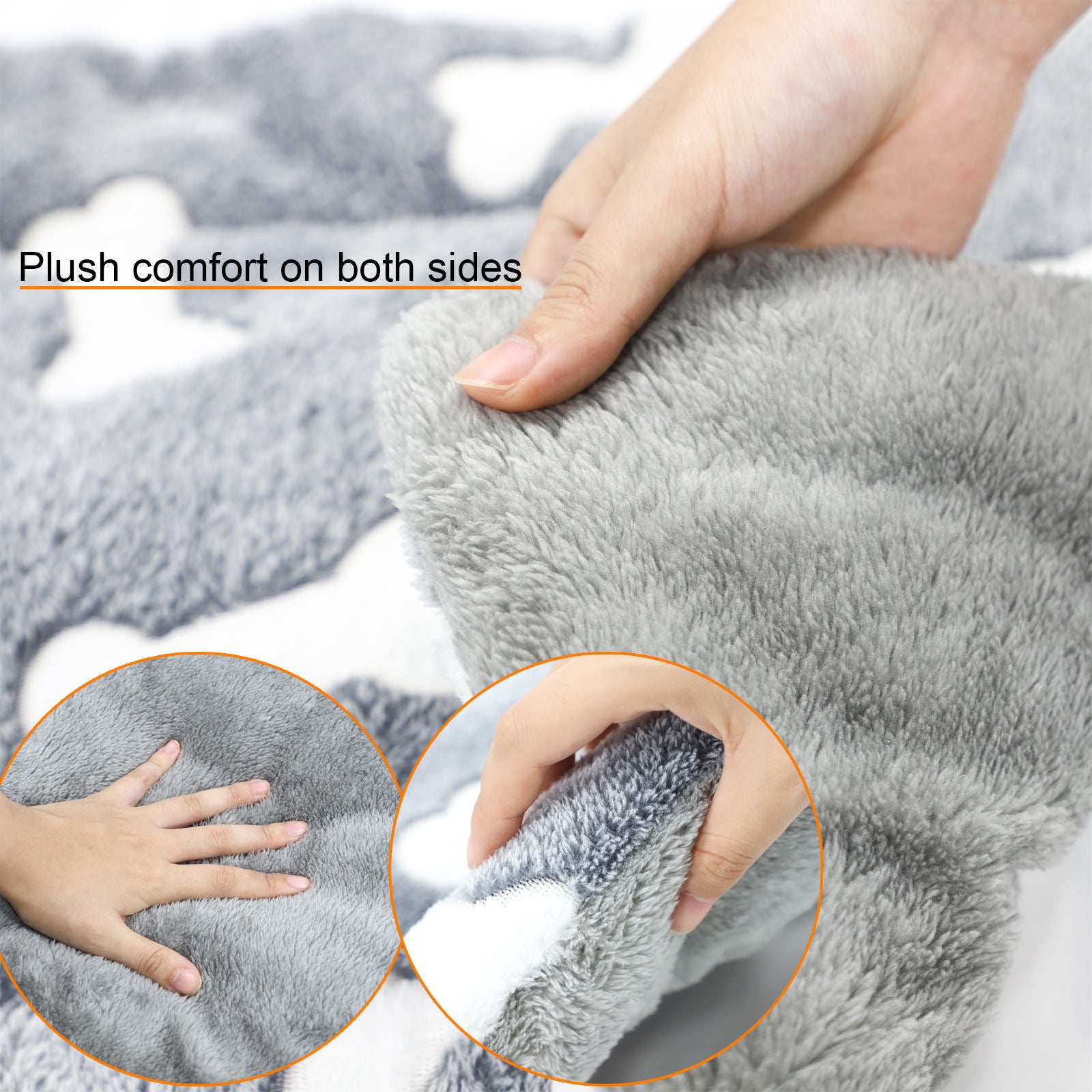 Cozy Up Your Pup: Self-Warming Reversible Fleece Crate Mat for Dogs & Cats