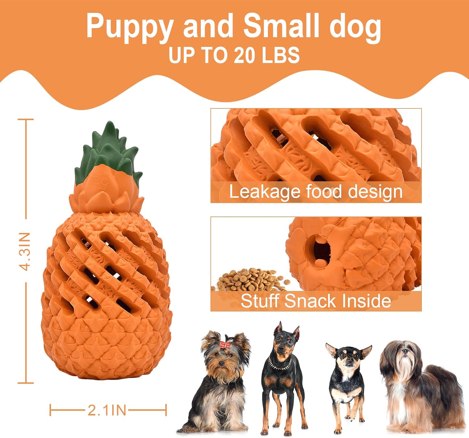 Pineapple Power Chew Toy for Tough Pups