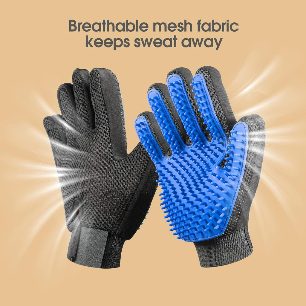 Effortless Shedding Solution: Comfortable Grooming Mitts for Pets