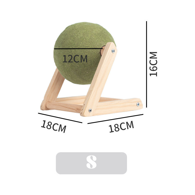 Irresistible Giant Catnip Ball Toy with Handy Holder