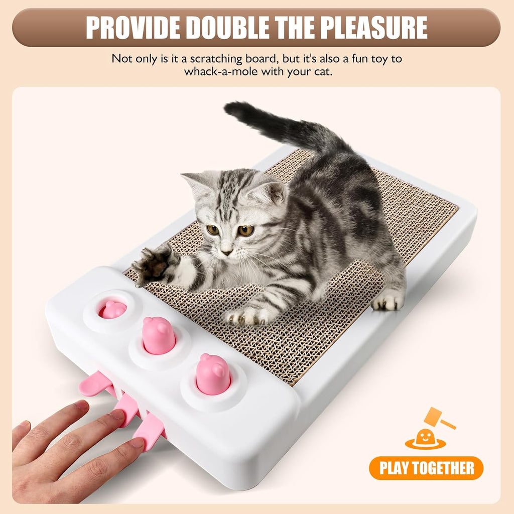 Meow-velous Whack-a-Mole Scratcher for Playful Indoor Cats