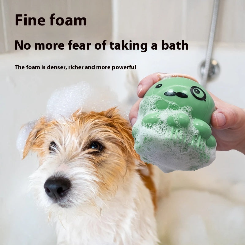 Fun Pet Bath Massage Silicone Comb